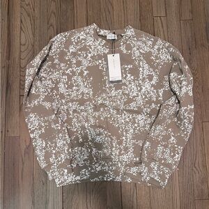 John Elliot tan and white speckled  Sweatshirt Men Medium NWT